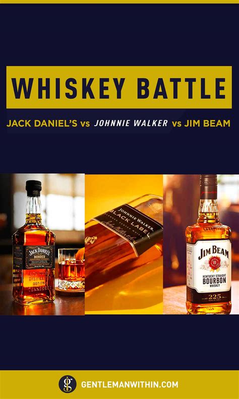 Jack Daniel's vs Jim Beam vs Johnnie Walker (The Ultimate Guide)