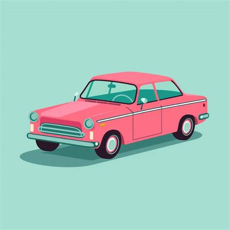 Premium Photo | Colorful Cruisers Vibrant Vintage Car Art