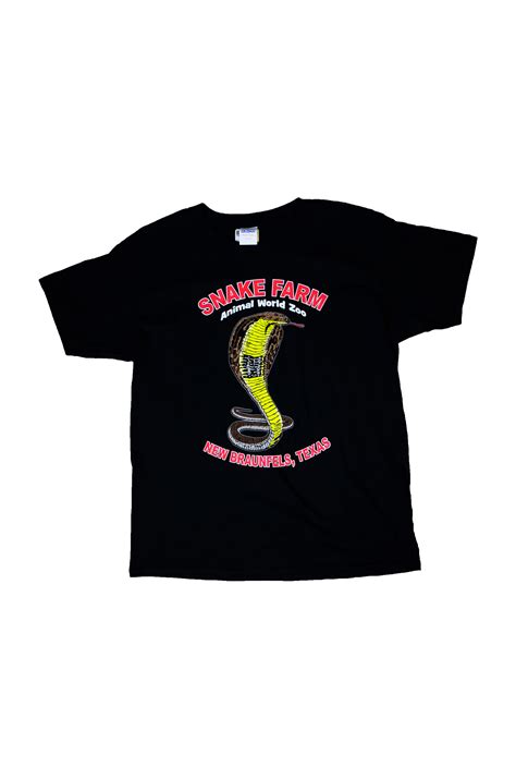 Classic Snake Farm Tee- Black - Zoo & Snake Farm New Braunfels