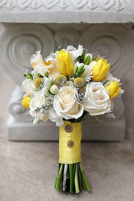 Yellow Tulips Wedding Bouquet | Tulips Flower