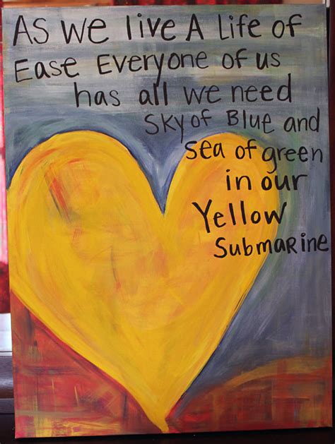 Yellow Submarine Beatles Song Lyrics Canvas | Etsy | Beatles song lyrics, Beatles lyrics ...