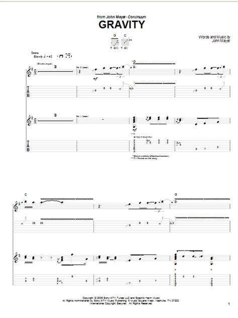 Gravity | Sheet Music Direct