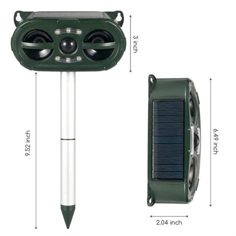 Solar Ultrasonic Electronic Repeller Waterproof Animal Repellent – Chyhua