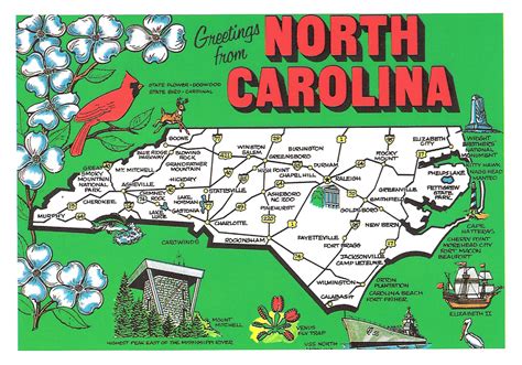 North Carolina Tourist Attractions Map | Images and Photos finder