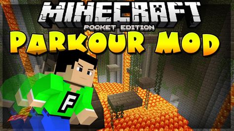 [0.10.5] PARKOUR MOD! - Fun mini-game - Minecraft Pocket Edition - YouTube