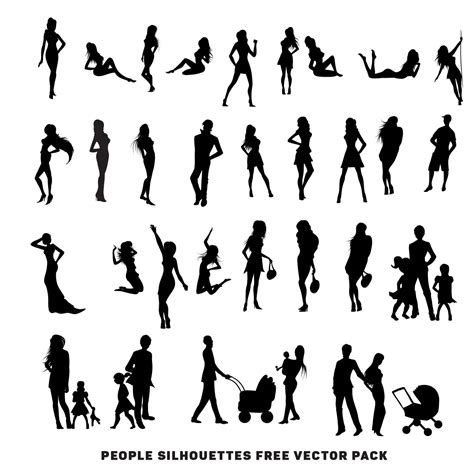 People Silhouettes Free Vector – NBKomputer