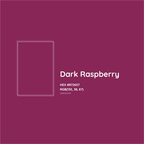 Dark Raspberry Complementary or Opposite Color Name and Code (#872657 ...