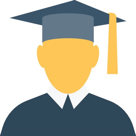 Graduate Flat Color Flat icon