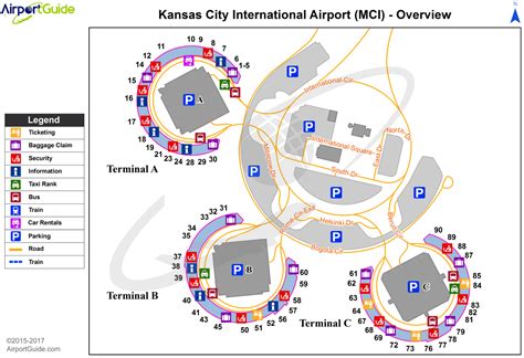 Kansas City - Kansas City International (MCI) Airport Terminal Maps ...