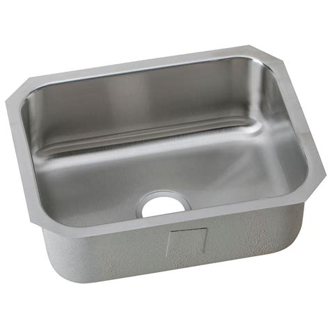 Elkay Undermount Stainless Steel 24 in. Single Bowl Kitchen Sink ...