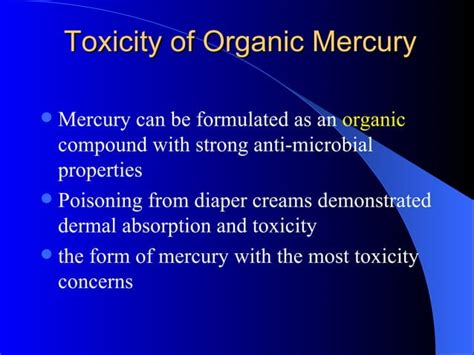 Mercury Toxicity