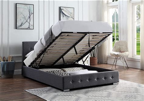 Buy Home Treats Upholstered Ottoman Storage Bed | King Size Ottoman Bed with Storage | King Size ...