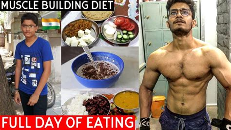 FULL DAY OF EATING for BULK | Indian Bodybuilding Diet | INDIAN Muscle Building (Bulking) Diet ...