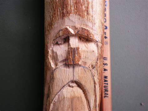Wood Spirit Carving Tutorial (very pic heavy) Simple Wood Carving, Wood Carving Faces, Dremel ...