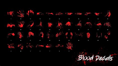 ArtStation - 40 Pcs Professional Blood Decal Bundle | Game Assets