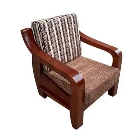 Brown Single Seater Wooden Sofa Chair, For Home, Size/Dimension: 72 x24 Inch, Rs 4500 /piece ...