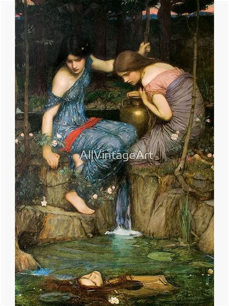 "Vintage John William Waterhouse - Nymphs Finding The Head of Orpheus 1900 Fine Art" Canvas ...