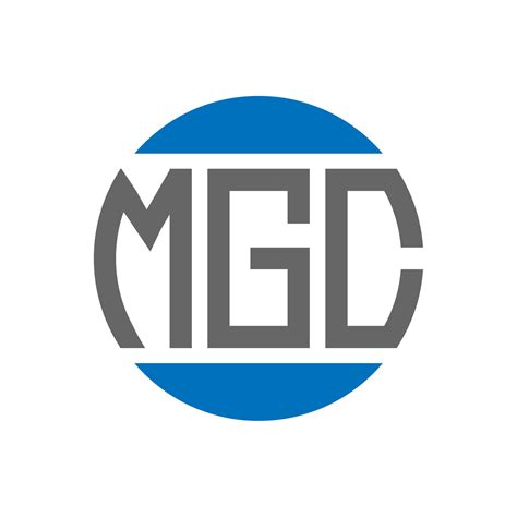 MGC letter logo design on white background. MGC creative initials circle logo concept. MGC ...