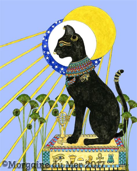 Drawings Of Bastet Egyptian Cat Goddess