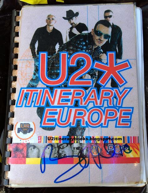 U2 Itinerary Books: U2 Popmart Tour Leg 2 Europe & Near East 1997