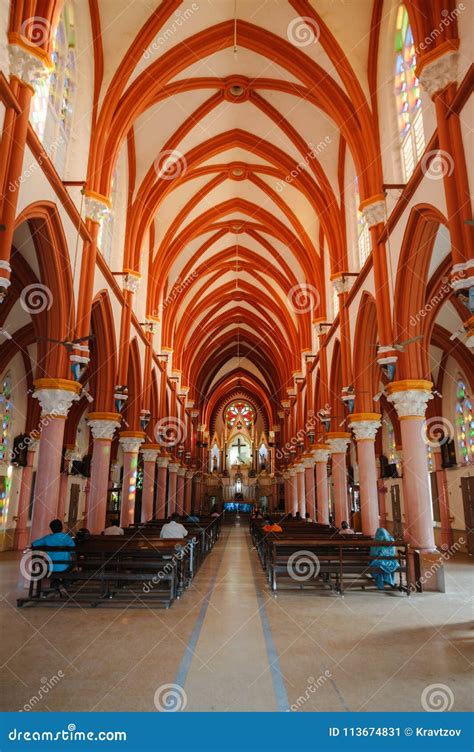 Saint Mary`s Catholic Cathedral Church Interior Architecture in Madurai ...