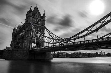 HD wallpaper: Tower Bridge, London, black white, thames River, london ...