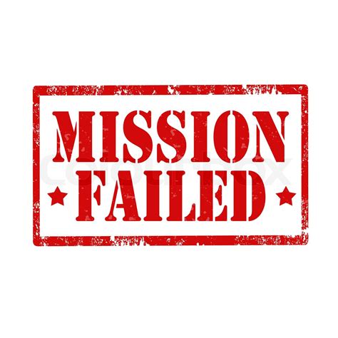 Mission Failed-stamp | Stock vector | Colourbox