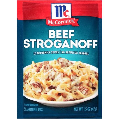 McCormick® Beef Stroganoff Sauce Mix (1.5 oz) - Instacart