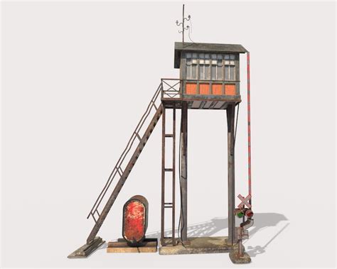 Railroad Signal Tower 3D model | CGTrader