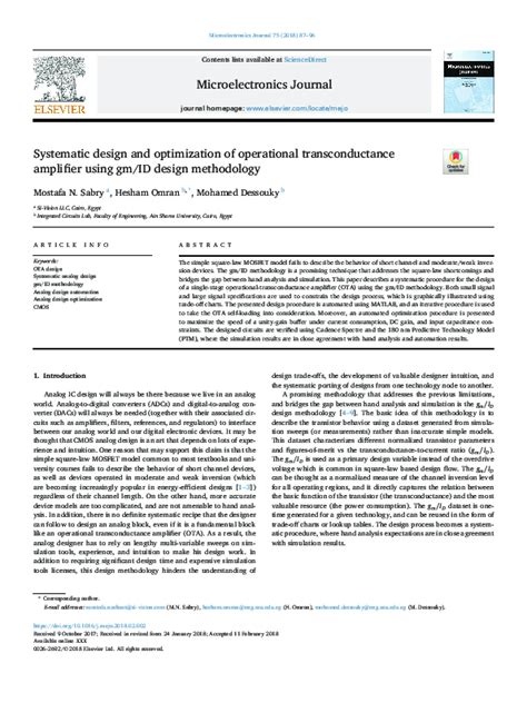 (PDF) Systematic design and optimization of operational ...