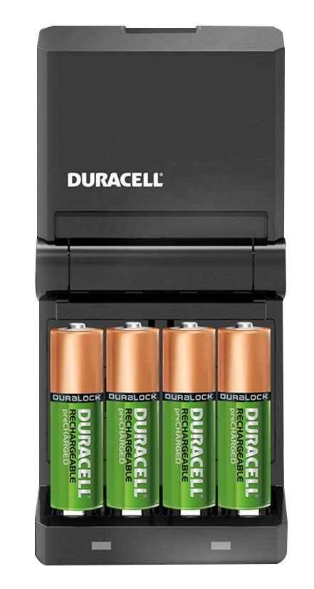 DURACELL Hi-Speed Charger with 2 x AA & 2 x AAA 'Duralock' Batteries