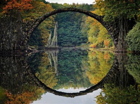 bridge, River, Reflection, Fall, Landscape, Colorful, Germany Wallpapers HD / Desktop and Mobile ...