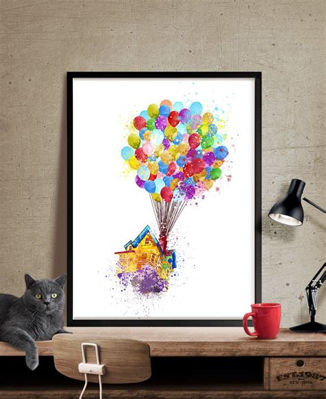 Up movie Pixar up Disney Watercolor Art Disney Pixar Up | Etsy Watercolor Disney, Watercolor ...