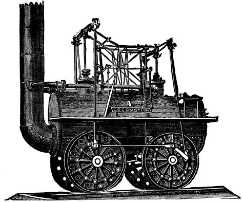 George Stephenson's First Locomotive | ClipArt ETC