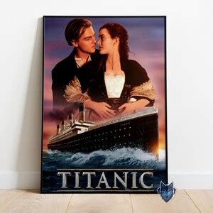 Titanic Poster Leonardo Dicaprio Wall Art Rolled Canvas - Etsy