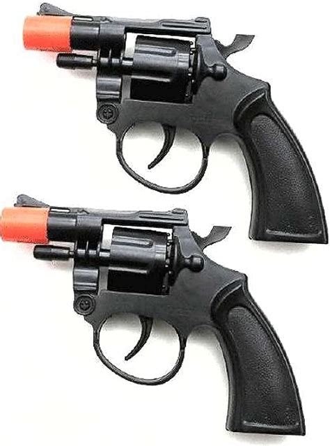 Amazon.com: Toy Cap Gun: Set Of 2 Police Style 38 Super Cap 8-Shot Revolvers : Toys & Games