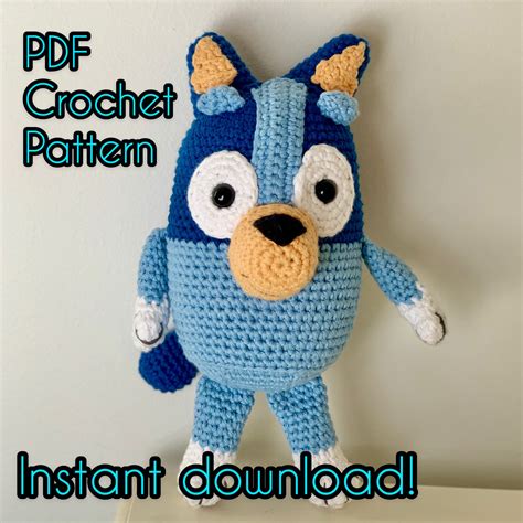 Blue Heeler Crochet Pattern Bluey Crochet Pattern - Etsy Australia