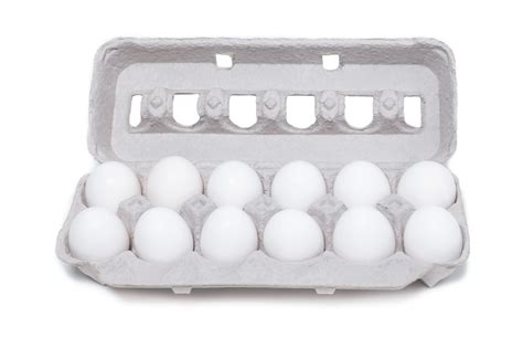 Unprinted Jumbo Egg Cartons, 2x6 packed 200/case