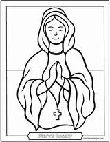 Hail Mary Rosary Coloring Page  Picture Of Holding A sketch template
