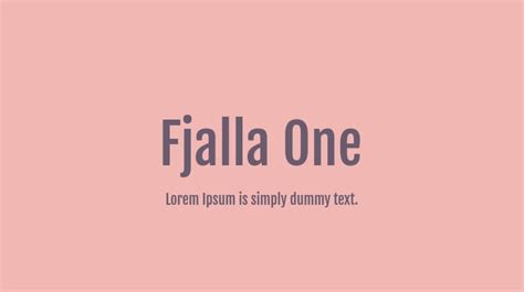 Fjalla One Font : Download Free for Desktop & Webfont