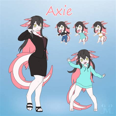 Axie the axolotl OC by JM-Luxro on DeviantArt