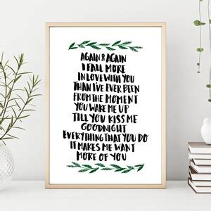 Chris Stapleton Lyrics Quotes Valentines Day Gift Romantic Watercolor ...