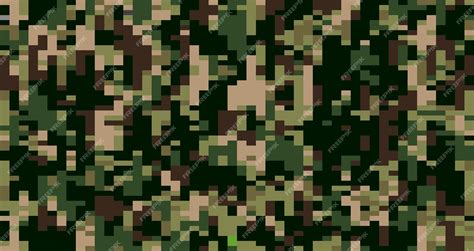 Premium Vector | Seamless camo pattern for army uniform