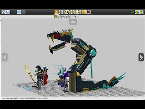 Lego Ninjago Wojira MOC (Lego Digital Designer) - YouTube