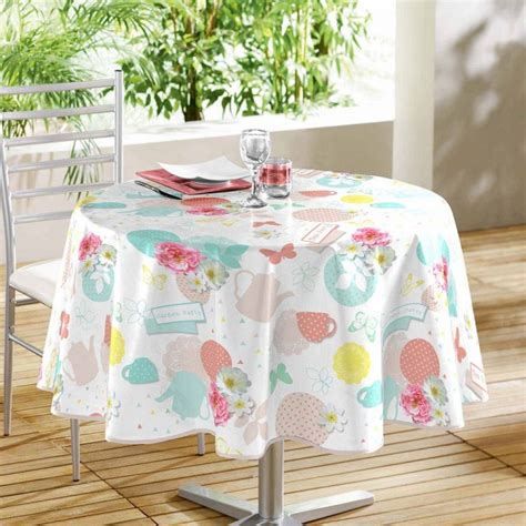 Tea Party | PVC | Floral | Tablecloth | Multi | Tonys Textiles