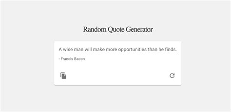 Random Quote machine