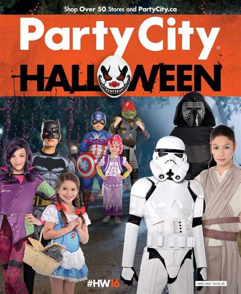 Party City Halloween 2016 Flyer September 8 to October 31