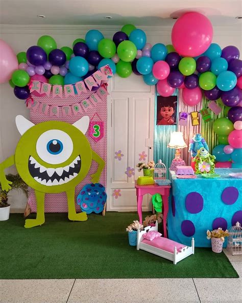 Fiesta de boo Monster inc | Decoración, etiquetas, invitaciones y mas | Decoracion fiesta de ...