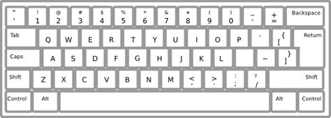 Keyboard Clip Art at Clker.com - vector clip art online, royalty free & public domain