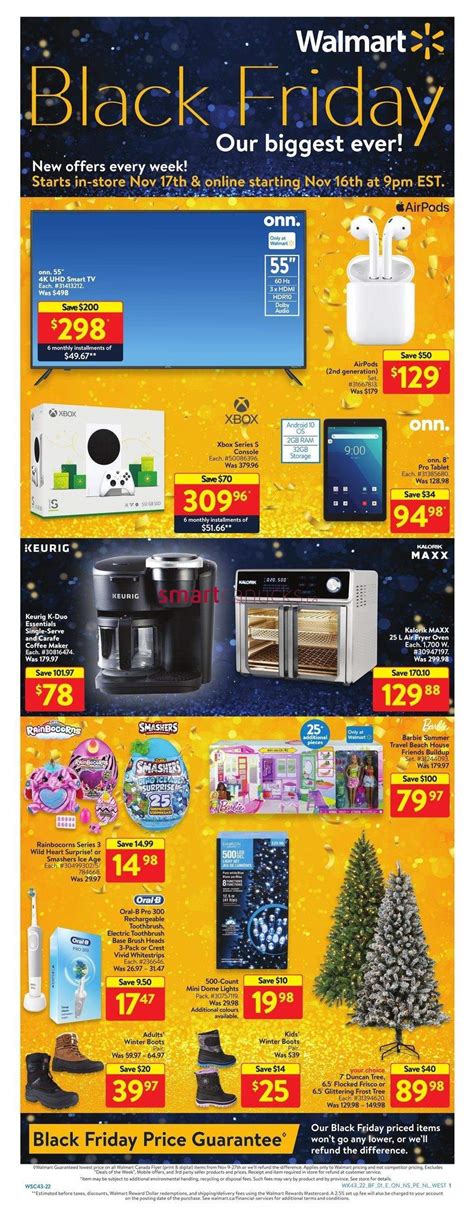 Walmart Black Friday Flyer November 16 to 23